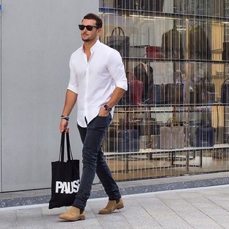 Dunkelgraue enge Jeans kombinieren – 520+ Herren Outfits