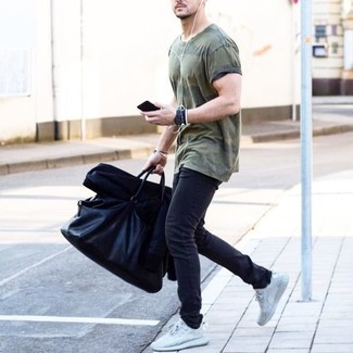 Dunkelgraue enge Jeans kombinieren – 520+ Herren Outfits