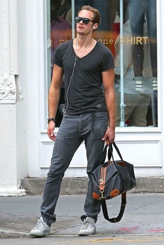 Dunkelgraue enge Jeans kombinieren – 520+ Herren Outfits