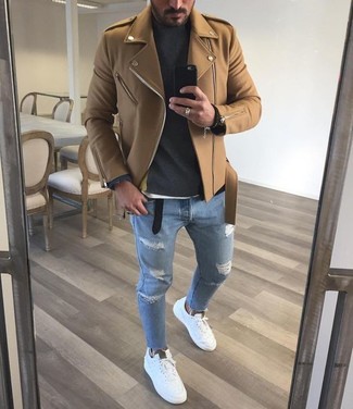 Dunkelgrauen Rollkragenpullover kombinieren – 1121+ Herren Outfits