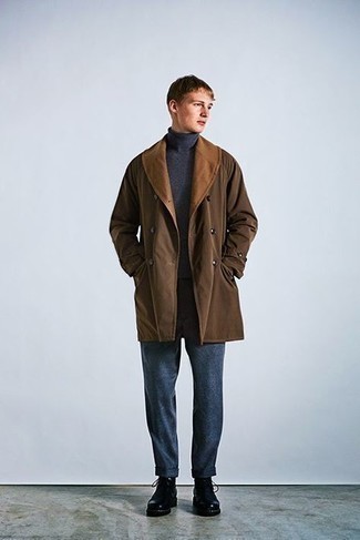Dunkelgrauen Rollkragenpullover kombinieren – 1121+ Herren Outfits
