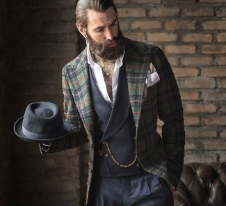Dunkelgrauen Wollhut kombinieren – 268 Herren Outfits
