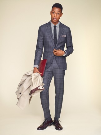 Einstecktuch mit Karomuster kombinieren – 11 Herbst Herren Outfits
