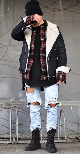 Hemd mit Karomuster kombinieren – 19 Winter Herren Outfits