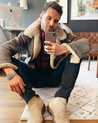 Hemd mit Karomuster kombinieren – 19 Winter Herren Outfits