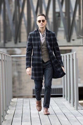 Hemd mit Karomuster kombinieren – 19 Winter Herren Outfits