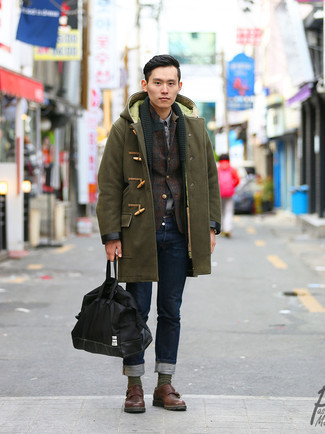 Hemd mit Karomuster kombinieren – 19 Winter Herren Outfits