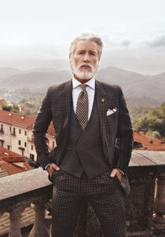 Krawatte mit Karomuster kombinieren – 56 Herbst Herren Outfits