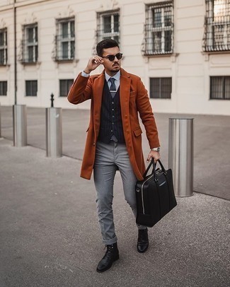 Krawatte mit Karomuster kombinieren – 56 Herbst Herren Outfits