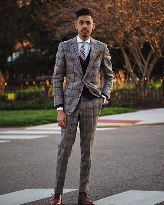 Krawatte mit Karomuster kombinieren – 56 Herbst Herren Outfits