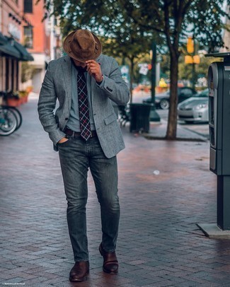 Krawatte mit Karomuster kombinieren – 56 Herbst Herren Outfits