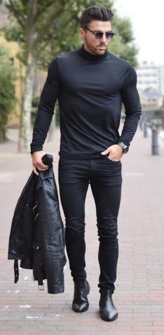 Wie Chelsea Boots mit Rollkragenpullovers zu kombinieren – 1430+ Herren Outfits