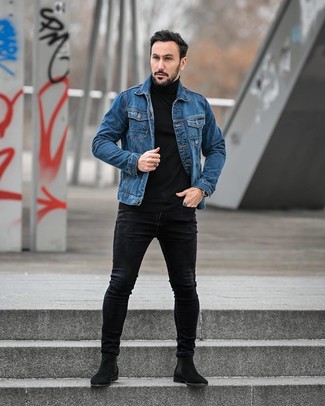 Wie Chelsea Boots mit Rollkragenpullovers zu kombinieren – 1430+ Herren Outfits