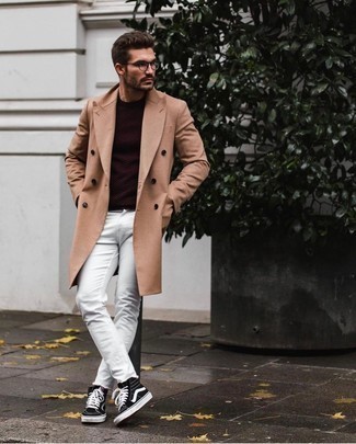 Pullover mit einem Rundhalsausschnitt mit Chevron-Muster kombinieren – 17 Herren Outfits