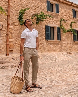 Wie Chinohose mit Sandalen zu kombinieren – 623+ Herren Outfits
