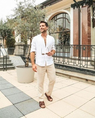 Wie Chinohose mit Sandalen zu kombinieren – 623+ Herren Outfits