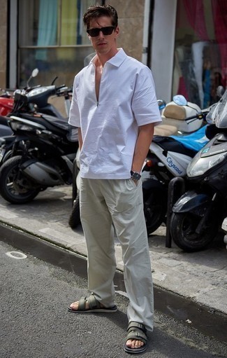 Wie Chinohose mit Sandalen zu kombinieren – 623+ Herren Outfits