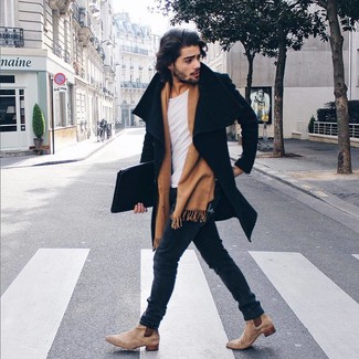 Wie T-Shirt mit einem Rundhalsausschnitt mit Chelsea Boots zu kombinieren – 1585+ Herren Outfits