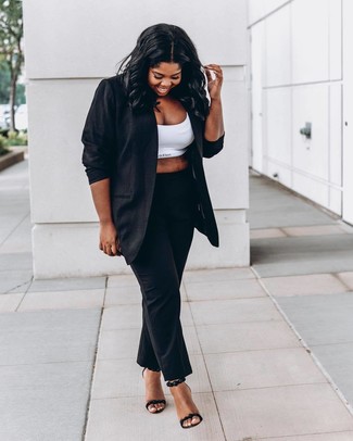 Wie kurzes Oberteil mit Anzughose zu kombinieren – 13 Damen Outfits