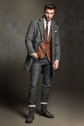 Dunkelbraunes Sakko kombinieren – 60 Winter Herren Outfits