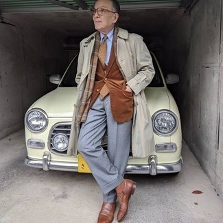 60 Jährige: Dunkelbraunes Sakko kombinieren – 21 Herbst Herren Outfits