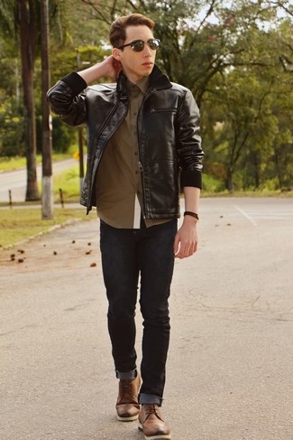 Welche enge Jeans mit dunkelbrauner Chukka-Stiefel zu tragen – 44 Herren Outfits