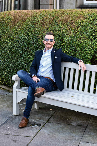 Welche enge Jeans mit dunkelbrauner Chukka-Stiefel zu tragen – 44 Herren Outfits