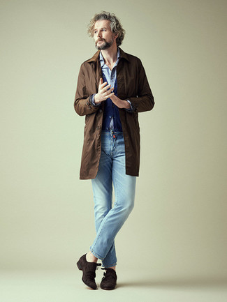 40 Jährige: Welche Jeans mit dunkelbrauner Doppelmonks zu tragen – 5 Smart-Casual Herren Outfits warm Wetter
