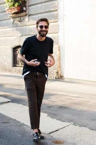 Welche Doppelmonks mit dunkelbrauner Anzughose zu tragen – 50 Herren Outfits