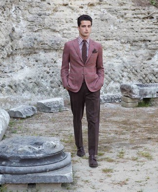 Welche Doppelmonks mit dunkelbrauner Anzughose zu tragen – 50 Herren Outfits