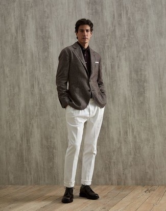 Dunkelbraunes Businesshemd kombinieren – 65 Herren Outfits