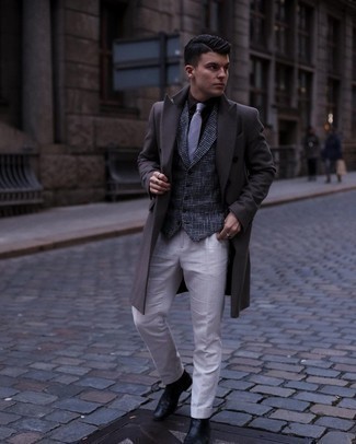 Dunkelbraunes Businesshemd kombinieren – 65 Herren Outfits