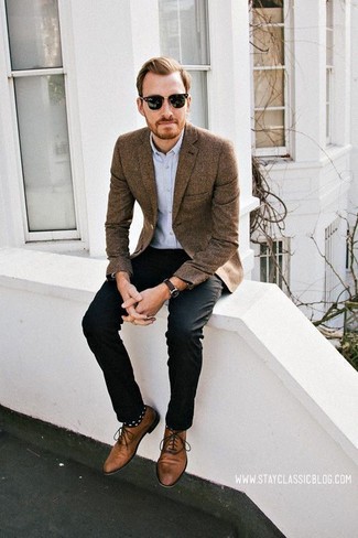 Dunkelbraune Jacke kombinieren – 667+ Smart-Casual Frühling Herren Outfits