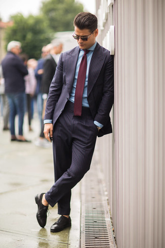 Dunkelbraune Leder Brogues kombinieren – 785+ Herren Outfits