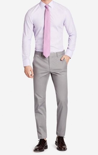 Dunkelbraune Leder Brogues kombinieren – 785+ Herren Outfits