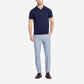 Dunkelbraune Leder Brogues kombinieren – 785+ Herren Outfits