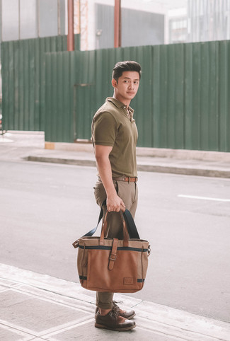Dunkelbraune Leder Brogues kombinieren – 785+ Herren Outfits