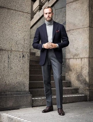 Dunkelbraune Leder Brogues kombinieren – 785+ Herren Outfits