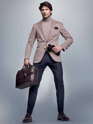 Dunkelbraune Leder Brogues kombinieren – 785+ Herren Outfits