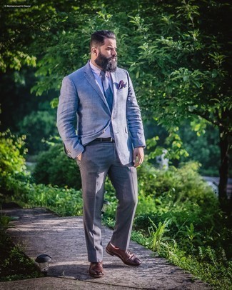 Dunkelbraune Leder Brogues kombinieren – 785+ Herren Outfits