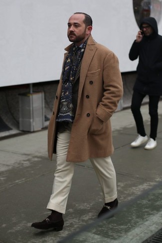 Dunkelbraunes Sakko mit Schottenmuster kombinieren – 389 Herren Outfits
