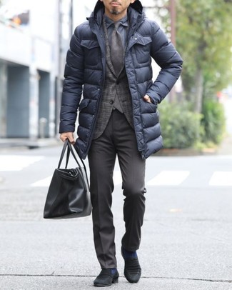 Dunkelbraunes Sakko mit Schottenmuster kombinieren – 389 Herren Outfits