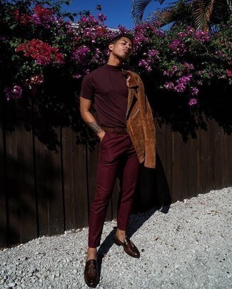 Dunkelbraunen Wildledergürtel kombinieren – 229 Herren Outfits