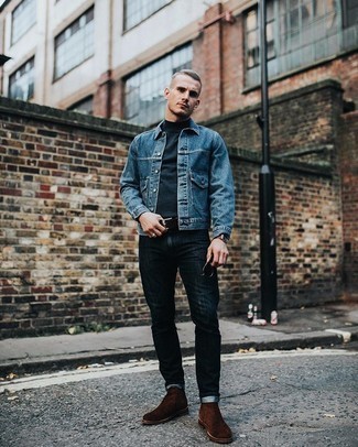 Dunkelbraunen Wildledergürtel kombinieren – 229 Herren Outfits
