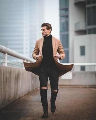 Dunkelbraune Chelsea Boots aus Wildleder kombinieren – 1071+ Herren Outfits
