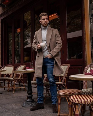 Dunkelbraune Chelsea Boots aus Wildleder kombinieren – 1071+ Herren Outfits