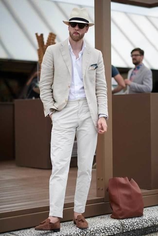 Welche Anzüge mit dunkelbrauner Slipper mit Quasten zu tragen – 651+ Herren Outfits