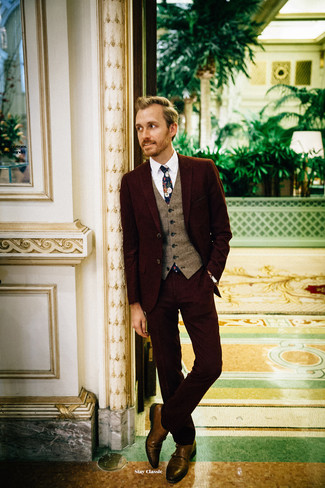 Dunkelbraunen Wollüberzug kombinieren – 104 Herbst Herren Outfits