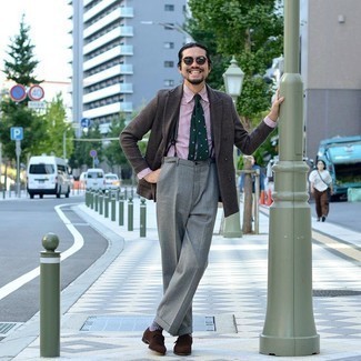 Dunkelbraunes Wollzweireiher-sakko kombinieren – 32 Herren Outfits