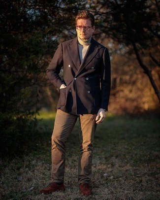 Dunkelbraunes Wollzweireiher-sakko kombinieren – 32 Herren Outfits